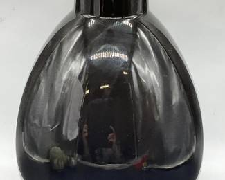 169: SOMMERHUBER AUSTRIA Black & Orange Pottery Vase