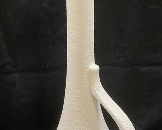 188: MCM Royal HAEGER White Turquoise Art Pottery Ewer