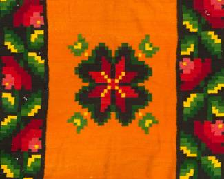 Vintage Handmade Wool Area Rug