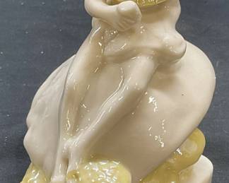 119: BELLEEK Porcelain Leprechaun Figural, Ireland
