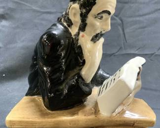 Vintage Hand Painted Porc Judaica Rabbi Figure
