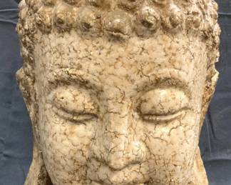 85: Tibet Shakyamuni Amitabha Ceramic Buddha Head