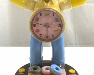 KNG AMERICA Homer Simpson Articulated Alarm Clock