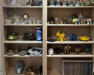 Orrfronos crystal animals Waterford clocks and plates
Dragon collection