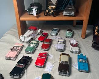 Franklin mint vintages model cars