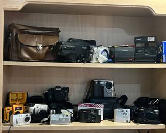 Vintage to current cameras and cases