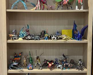 Signed Mexican art pieces signed by Alebrijo Oaxacan