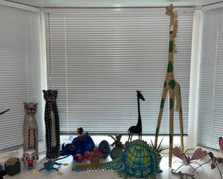 Todd Warner artist ceramic figures with signed Oaxacan Mexican figures