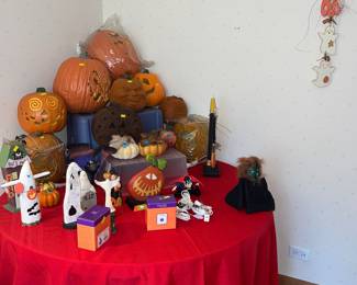 Assorted Halloween decorations