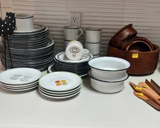 Dan’s dishes with holiday plates
