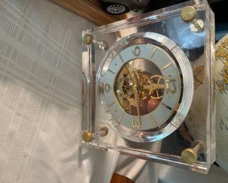 Two tone glass clock