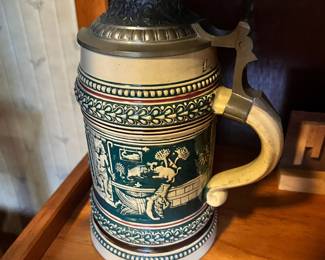 German Pottery Beer Stein