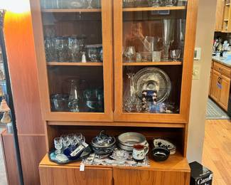 Mid Century Teak Display Cabinet/Hutch