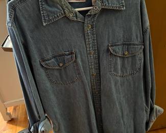 Men's Levi Strauss Denim Button Up Long Sleeve Shirt