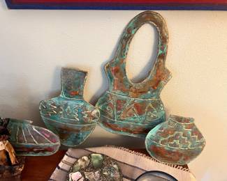 Copper Metal Southwest Wall Art