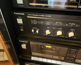 Panasonic AM/FM Stereo Synthesizer Tuner – ST-362, Panasonic Stereo Integrated Amplifier – SU-362, Panasonic Stereo Double Cassette Deck – RS-362, TEAC Compact Disc Multi Player – PD-D2300