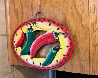 Cast Iron Jalapeno Peppers Trivet