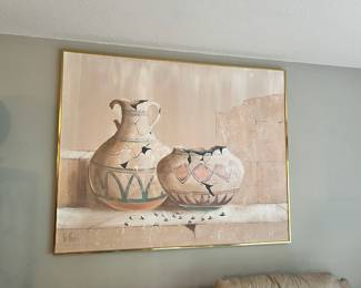 Framed Still Life Painting of Broken Pots — From Lee Reynolds Studio Art (Vanguard Studios)