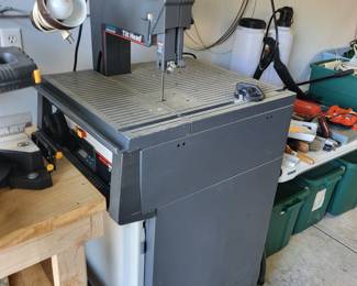 Craftsman 12" band saw electronic measuring with stand on wheels