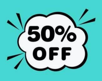ALL GOES .... 50% OFF NOW