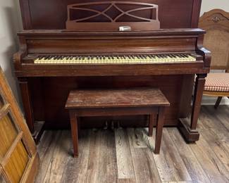 Antique Upright piano. Circa 1940-1950
