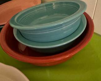 Fiesta serving bowls X-Large and 2 medium