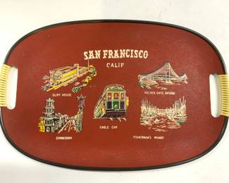 SAN FRANCISCO CALI Serving Tray W Handles