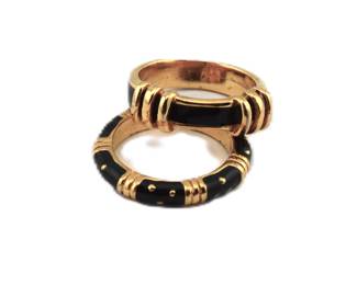 Gold Plated Silver Rings Size 5.75