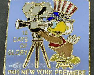 1980 LA OLY 16 Days of Glory 1985 NY Premier Pin
