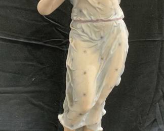 Vtg Meissen Style Porcelain Female Goddess Figural