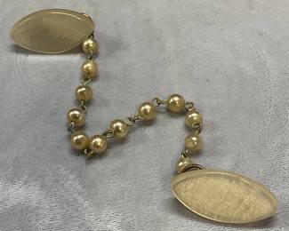 Vintage Faux MOP & Pearl Sweater Clip