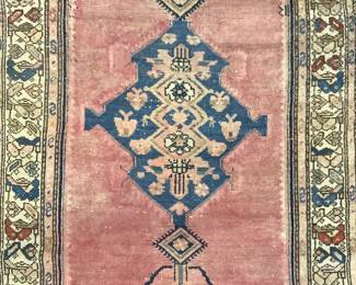 Vintage Handmade Oriental Wool Rug