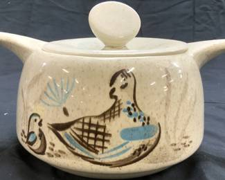 RED WING POTTERY BOB WHITE Quail Casserole Dish