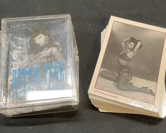 Group Lot 50 Bettie Page Adult Trading Cards