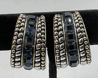 Vintage Crystal Statement Clip On Earrings