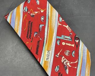 THE MUSEUM COMPANY 100% Silk Patterned Tie, Italy