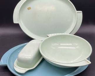 Lot 4 BOONTON USA Vintage Melamine Tableware