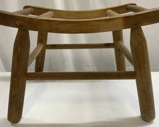 Vintage Traditional Oak Wooden Bench