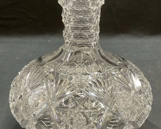 Antique Hawkes ABP Crystal Carafe