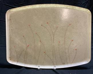 Fiberglass Floral Serving Tray