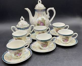Set 14 JAYS Demitasse Lusterware Tea Service
