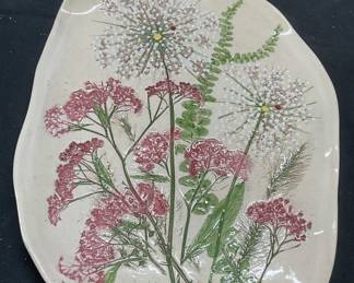 Darlene & Keith Fletcher Flower Ceramic Plate