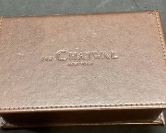 Chatwal Hotel NYC Brown Leather Jewelry Box