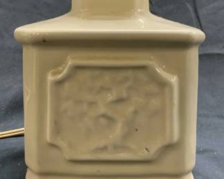 Vintage Ceramic Table Lamp Tan