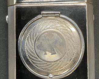Vtg Terri Black Bakelite Makeup Vanity Case
