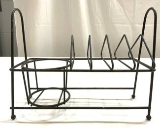 Vintage Metal Wire Caddy W Feet
