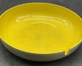 LOUMAC SUPPLY CO. Vntg Yellow Metal Trinket Dish