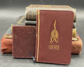 6 Antique Vintage Books & Notebooks, 1903 Woman +