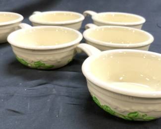 6 Homer Laughlin Oven Serve French Casserole Bowls