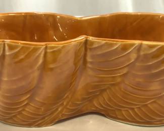 RR P CO ROSEVILLE POTTERY Orange Ceramic Vessel